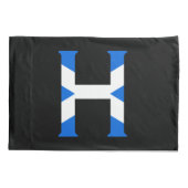 H Monogram bedekt met Schotse vlag pcnt Kussensloop (Achterkant)