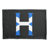 H Monogram bedekt met Schotse vlag pcnt Kussensloop (Voorkant)