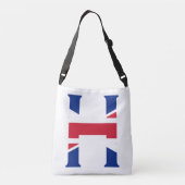 H Monogram bedekt op Union Jack Flag cbbcnt Crossbody Tas (Achterkant)