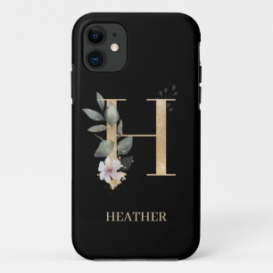 H Monogram Bloemstuk Persoonlijk Case-Mate iPhone Case