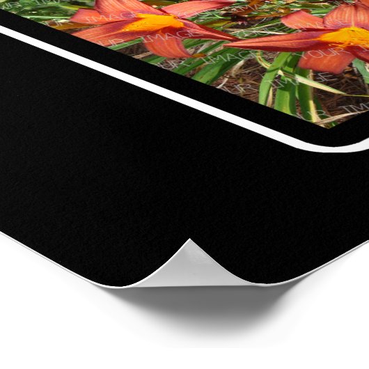 H Monogram Creëer Uw eigen 7 Foto Collage Black Poster (Hoek)