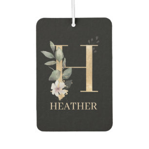 H Monogram Floral Aangepast Luchtverfrisser
