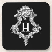H Monogram Initiaal Drankjes Onderzetter (Voorkant)