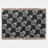 H Monogram Initiaal Drow Blanket Deken (Voorkant)