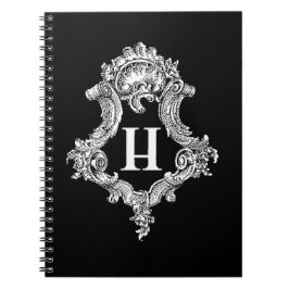 H Monogram Initiaal Notitieboek