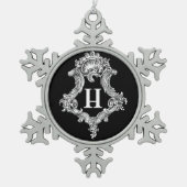 H Monogram Initiaal Ornament (Voorkant)