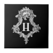 H Monogram Initiaal Tegeltje (Voorkant)