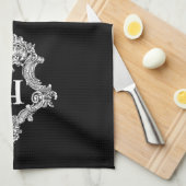 H Monogram Initiaal Theedoek (Quarter Fold)