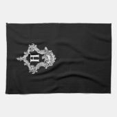 H Monogram Initiaal Theedoek (Horizontaal)