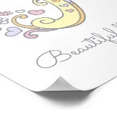 H monogram kunst Heather meisjesnaam betekenis pos Poster (Hoek)