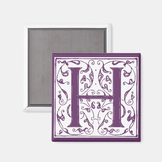  H Monogram Magneet (Voorkant / Achterkant)