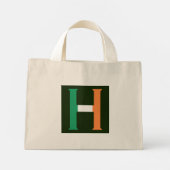 H Monogram overlay op Ierse vlag tcnt Mini Tote Bag (Achterkant)