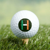 H Monogram overlay op Ierse vlag via gbcnt Golfballen (Insitu Shirt)