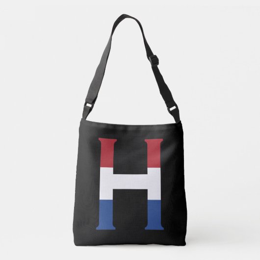 H Monogram overlay op NLD Vlag op bk cbbcnt Crossbody Tas (Achterkant)