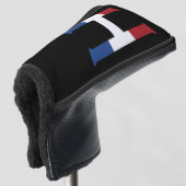 H Monogram overlay op NLD Vlag op bk pct Golfheadcover (3/4 voorkant)