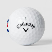 H Monogram overlay op Union Jack Flag cwb gbt Golfballen (Logo)