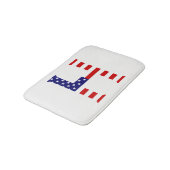 H Monogram overlay op USA Flag bmcnt Badmat (Gekanteld)