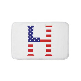 H Monogram overlay op USA Flag bmcnt Badmat