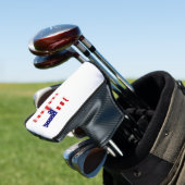 H Monogram overlay op VS Vlag pcnt Golfheadcover (Insitu)