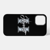 H Nep Diamond Bling Monogram iPhone Hoesje (Achterkant horizontaal)