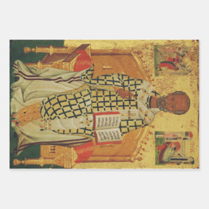 H. Nicolaas van Myra Byzantijns-Orthodoxe icoon Inpakpapier Vel