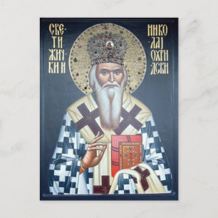 H. Nikolaas van Zhicha Orthodoxe Christelijke Icoo Briefkaart
