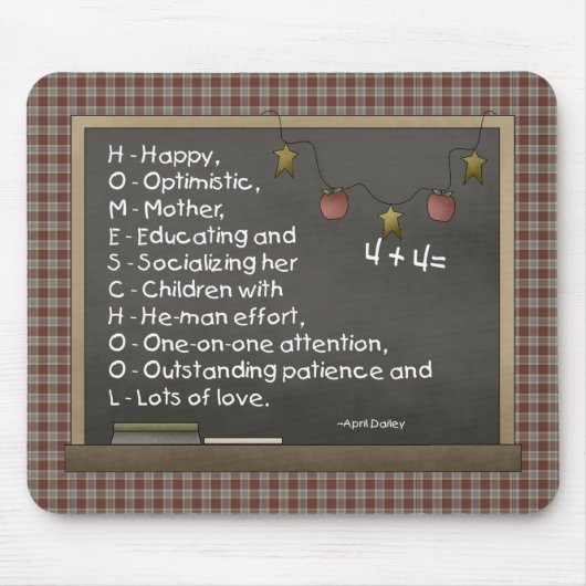 H.O.M.E.S.C.H.O.O.L. - Mousepad Muismat (Voorkant)
