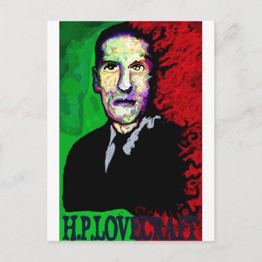 H.P. Lovecraft 1939 Briefkaart (Voorkant)