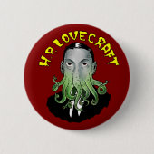 H. P. Lovecraft-Button Ronde Button 5,7 Cm (Voorkant)