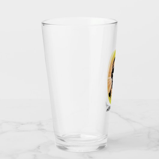 H. P. Lovecraft Cameo Pint Glas (Rechts)