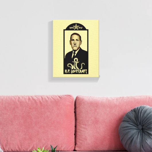 H.P. Lovecraft Fan Festival Canvas Afdruk (Insitu (Woonkamer))