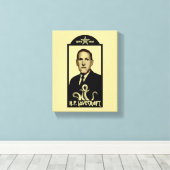 H.P. Lovecraft Fan Festival Canvas Afdruk (Insitu (Houten vloer))