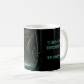 H.P. Lovecraft koffieprijsopgave mok (Voorkant rechts)