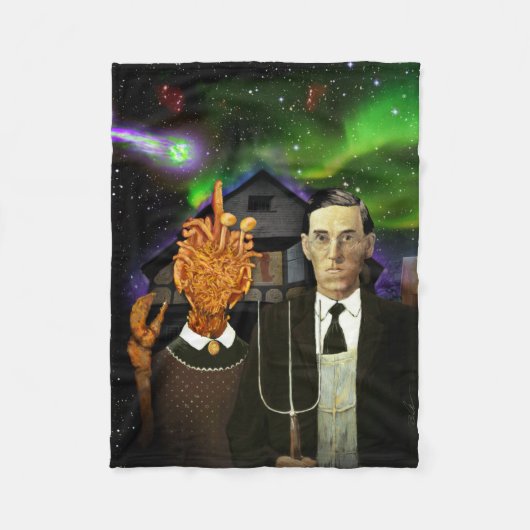 H.P. Lovecraft & Mi-Go Lovecraftian Gothic deken (Voorkant)