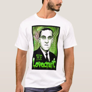 H.P. Lovecraft portret (groen) T-shirt