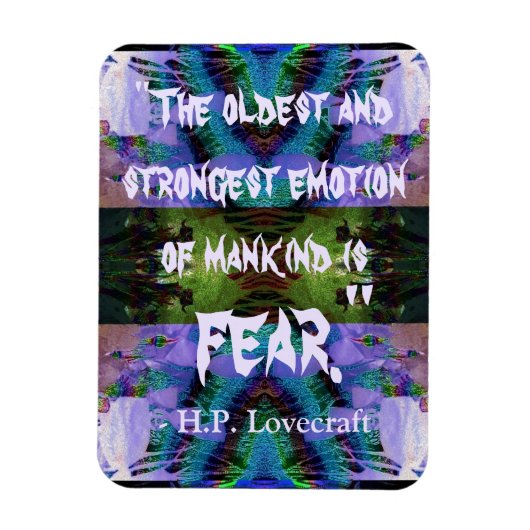 H.P. Lovecraft Quote Magnet Magneet (Verticaal)