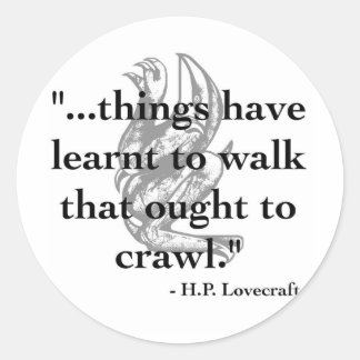 H.P. Lovecraft Quote Stickers