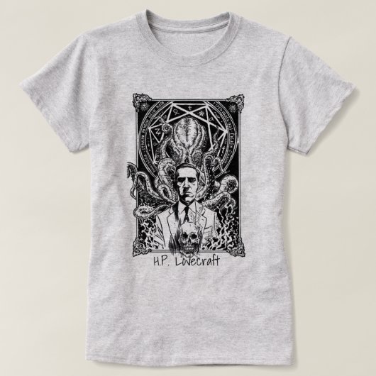 H.P. Lovecraft T-shirt (Design voorkant)