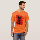 H. P. Lovecraft Tribute (rood) T-shirt (Voorkant volledig)