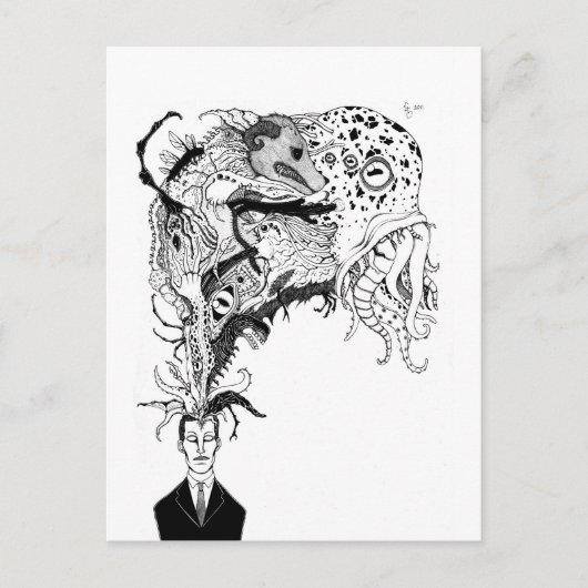 H.P. Lovecraft's monsters Briefkaart (Voorkant)