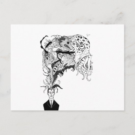 H.P. Lovecraft's monsters Briefkaart (Voorkant)
