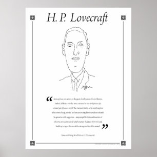 H. P. Poster van het citaat van het citaat van het