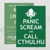 H.P. Uitnodigingen van de Partij van Lovecraft - d (Voorkant / Achterkant)