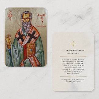 H. Pachomius de Grote Orthodoxe Christelijke Icoon Plaatskaartje