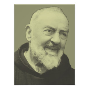H. Padre Pio van Pietrelcina De Serafijnse Prieste Foto Afdruk
