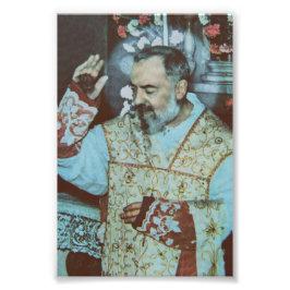 H. Padre Pio van Pietrelcina De Serafijnse Prieste Foto Afdruk