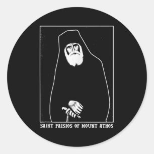 H. Paisios van Mount Athos Grieks-orthodox Christ Ronde Sticker