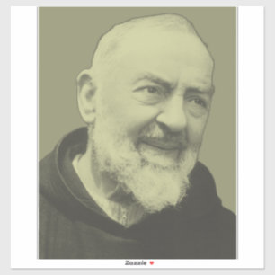 H. Pater Pio van Pietrelcina De Serafijn Priester Sticker
