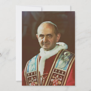 H. Paus Paulus VI Bisschop van Rome Kaart