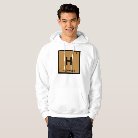 H - Periodiek tabelsymbool Hollywood City Chemistr Hoodie (Voorkant volledig)
